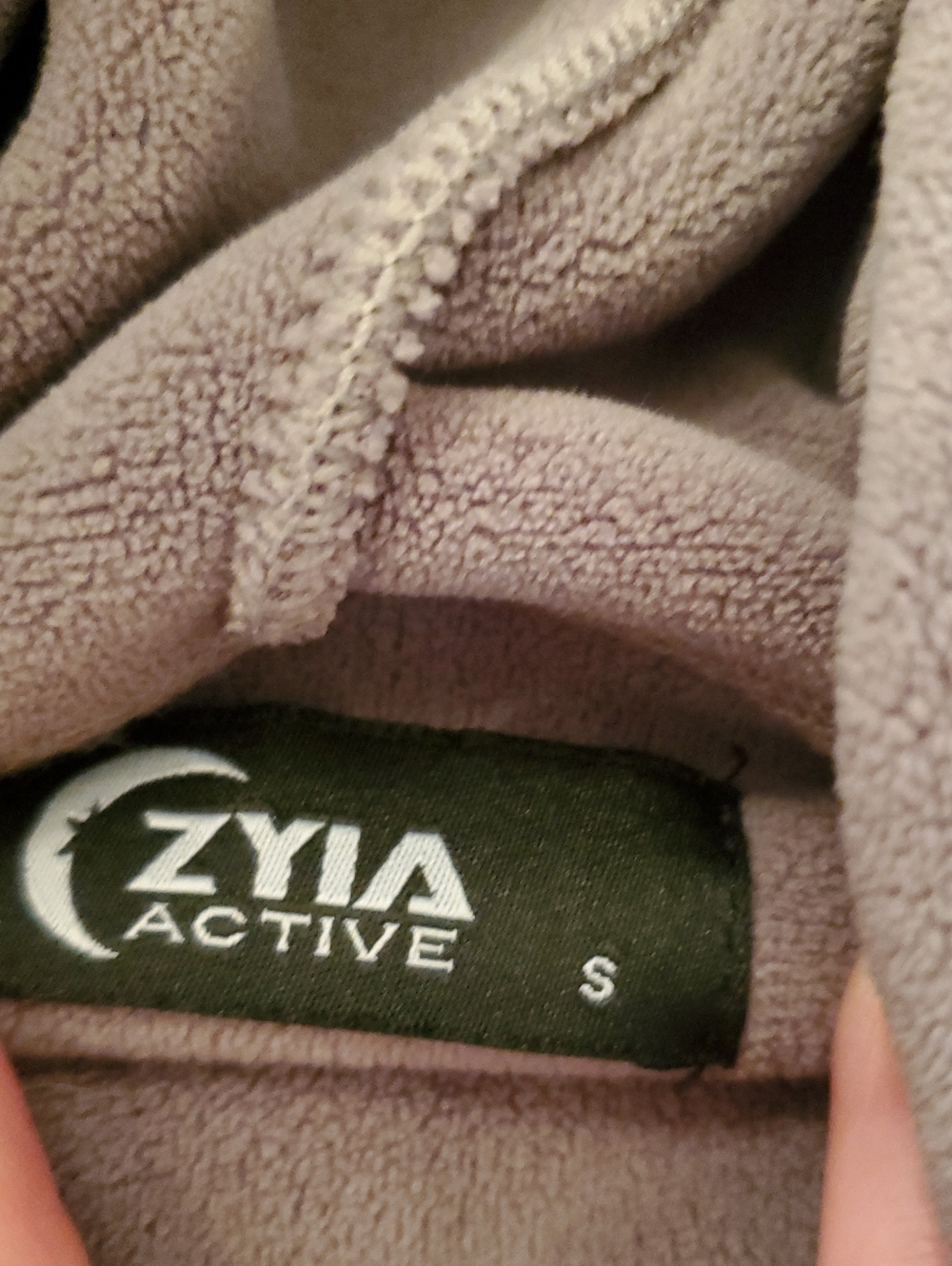 Ztia Gray Fleece Mysa Women's Hoodie with Contrast Drawstrings - Picture 3 of 3